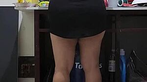 Hot Stepmother Receives Detailed Anal Assfucking in Bathroom