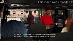 Hot Emo Girl Gives Handjob on Public Bus in Taboo University 3D