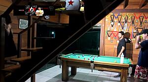 I lost the bet to my wife and her friend, now they suck his cock while I watch.