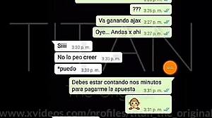 She loses the bet, I win a special oral reward from her