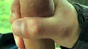 dick flashed outdoors waiting for someone to see huge cock