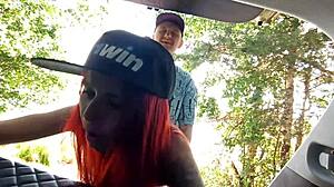 We got out into nature and had great sex on the shore of the lake 😍