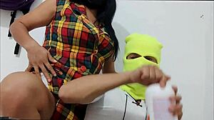 My sex-addicted neighbor makes me cum inside her; she's crazy in bed