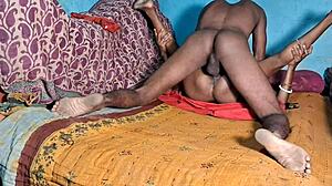 Desi wife engages in best bed sex with anal finger assfucking deepthroat dirty talk and hairy pussy fingering