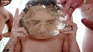 sensual brazilian sereia ninfo explores her body with a speculum then drinks pee after intense rimming and dap