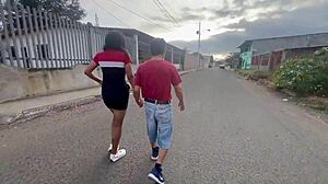 what if they catch us having fun sex in the public park with my whore girlfriend and a horny stranger