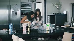 European Babes Turn Cooking Into Hot Lesbian Sex In Kitchen