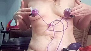 Discover the hottest solo masturbation with triple suction cup fetish in Spanish