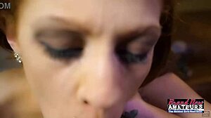 Green eyed ginger cassie sucks cock hot rimjob