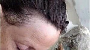 Pov View Of Mature Hotwife Candi Annie Milking Cock At Nudist Resort Pool