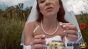 bride4k she ran away from her fianc� to fuck a stranger shepherd outdoors