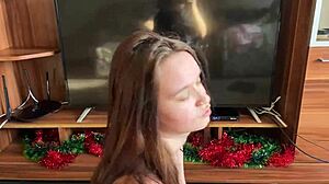 Stepsister Did The Housework And Helped Stepbrother Remove Dicks Erection