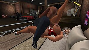 वह काले लंड पर जोशीले से सवारी करती है इस सातवें किस्त में