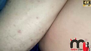 Encanador fucks housewife on marital bed while cuckold films