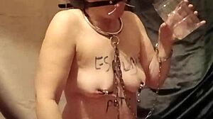 Slave f auto session with mouth spreader, uro, and belt blows on february 18, 2025