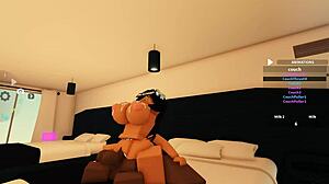 Overwhelmed by intense emotions during anal and big black cock in roblox porn.