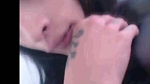 Hot Shemale Performs Self Facial Cumshot in Erotic Display