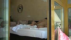 Old man fucks step daughter in bed! Taboo excitement!