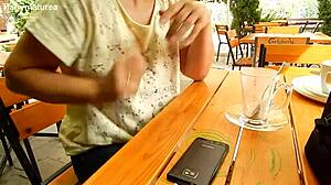 Mature Chubby Milf Flashing Her Hairy Tits