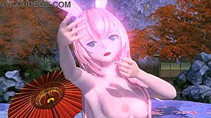 Megurine Luka Single Red Leaf Project Diva Nude Mod Full Nude