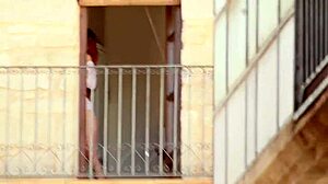 can a neighbor's spying lead to blackmail and identity reveal