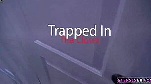 Tight blonde teen experiences first anal with suspended step sis