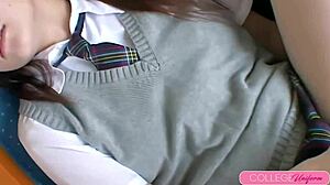 cute asian schoolgirl mona yuuki gets creampied by friend