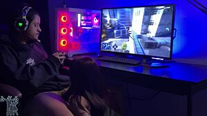 Brazilian Wife Competes in Handjob Game