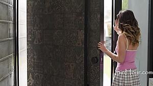 18yo rich virgin girl calls locksmith to get her out of a chastity belt