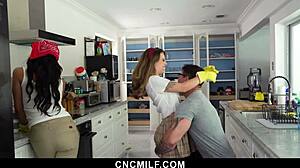 The stepmom wants to make sure stepson feels well-received in his new house