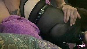 i slide her panties aside for rough doggystyle fuck