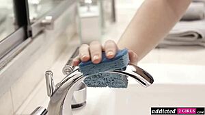 Hot Lesbian Maid Gets Pussy Licked