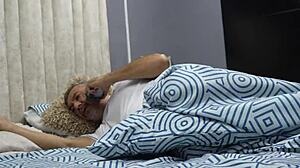 Stepfather seduced by horny stepdaughter in dorm room