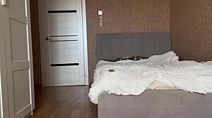 Arab stepmom consoles stepson with her sexy legs in pantyhose