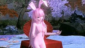Megurine Luka Single Red Leaf Project Diva Nude Mod Full Nude