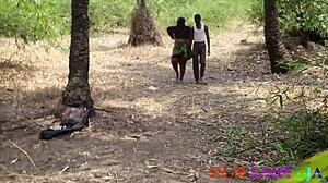 African Traditional Methods Of Getting Pregnant By At All Cost Leads To Chief Priest Fucking Someone's Wife In His Presence Outdoor Threesome