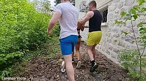 French Cheerleader Feels Intense Pleasure in Anal DP and ATM Destruction.