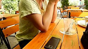 Mature Chubby Milf Flashing Her Hairy Tits