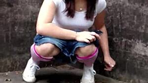 Piss Whore's Emotional Fantasy: Risky Public Piss