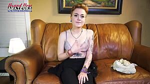 Inked Petite 18+ Blonde Micah Sucks, Milks, And Swallows A Big Hard Boner In Doggystyle Facial!