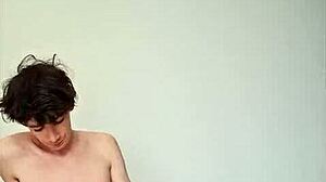 Horny Skinny Teen Masturbates on Sunny Bed