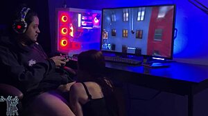 Brazilian Wife Competes in Handjob Game