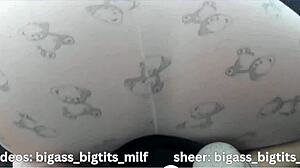 Milf In Pajamas Masturbates Big Ass With Camel Toe