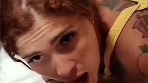 teasing cumshot on my face inside the cruise ship