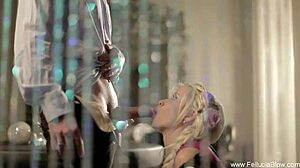 I love the beautiful german blonde maiden's secret blowjob, sucking and swallowing my cock