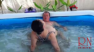 Breeath pause underwater domination rough sex nudist regina noir swimming sucks and fucks in the swimming pool c3