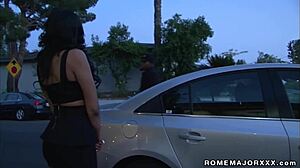 yasmine de leon casually gets her hairy pussy drilled by rome major in a threesome