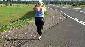 Big Ass In Leather Leggings