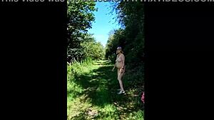 A housewife dares to take a naked walk outdoors in public