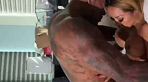 ema karter and cj miles sneak into jason luv's place for wild interracial threesome with huge bbc